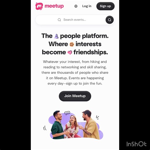 This is not a paid advertisement. This is sharing information Meetup.com
