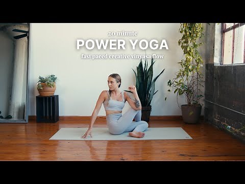 20 Minute Strength & Cardio Power Vinyasa | fast paced yoga flow