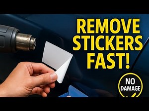 Auto Stickers and Label Removal Techniques _ Quick and Easy Way