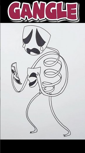 How To Draw Gangle | The Amazing Digital Circus #shorts #drawing #gangle #amazingdigitalcircus