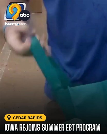 Iowa is returning to the SUN Bucks federal summer food assistance program after a test run of its own state program, Healthy Kids Iowa, last year. See more: https://www.kcrg.com/2025/12/23/iowa-returns-summer-ebt-program-after-one-year-absence/ | KCRG-TV9