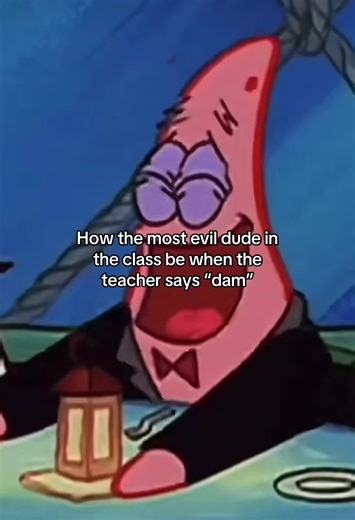 Patrick Star Funny Crimes & Evil Dude Teacher Joke