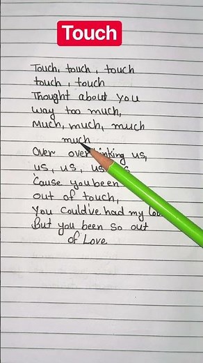 TOUCH - KATSEYE (Lyrics)