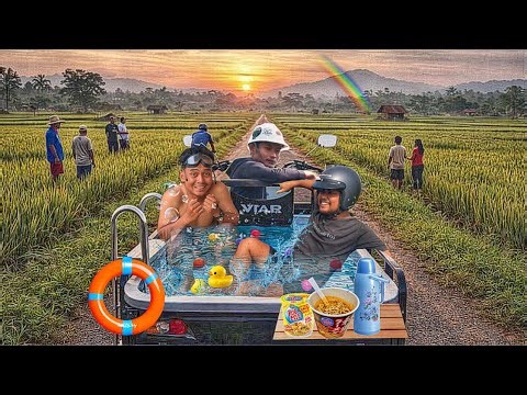 SERUNYA KAMI SEHARI BERENANG DI SWIMMING POOL KELILING