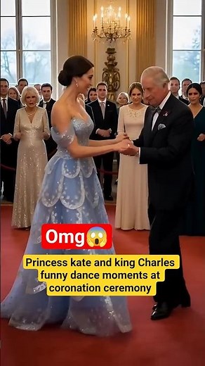 Princess kate and king Charles funny dance moment at coronation ceremony #shorts #kingcharles #kate