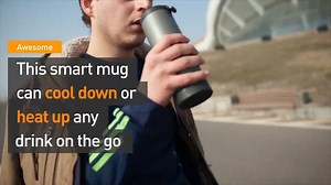 This ingenious mug can heat up or cool down any drink while you're on the go. | Futurism Food