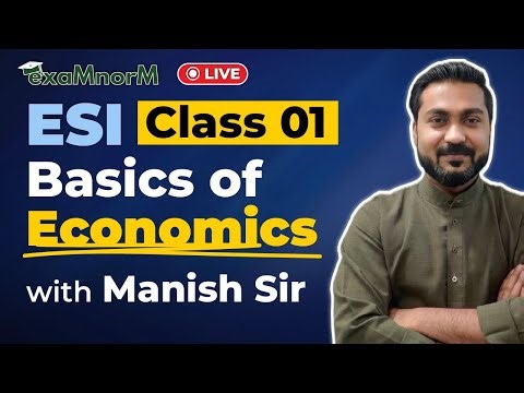 ESI by Manish Sir I RBI Grade B I NABARD Grade A I PIB by Manish Sir I Manish Sir