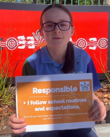 It's Week 9! And this Week's Positive Behaviour for Learning is... "I follow school routines and expectations." As eloquently explained by our school captain Ella here, this means we always show respect for our school rules and kindly follow daily class routines - such as transitioning from assembly lines to start our day. #positivebehaviourforlearning #pbl #sjbwoywoy #positiveprimarybehaviour | SJB Catholic Primary School Woy Woy