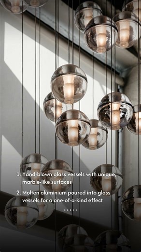 Aluminium poured into glass. | Bocci 93 #shorts