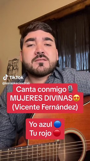 Mujeres Divinas Karaoke – Vicente Fernández con Guitarra