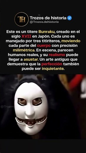 El secreto detrás del realismo del Bunraku #japon #artes