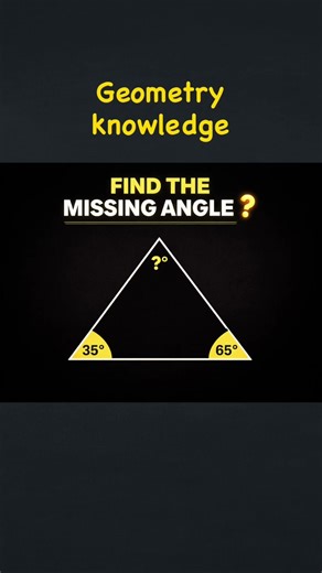 Find the missing angle? #maths #geometry #angles