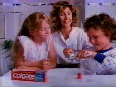 1983 Colgate Karies Schutz Gel – Deutsche Retro Werbung