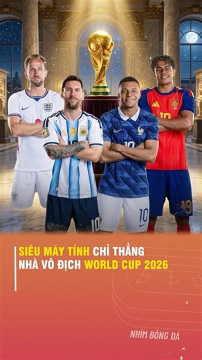SUPERCOMPUTER POINTS TO 2026 WORLD CUP CHAMPION