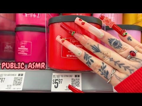 Public ASMR in WALMART | Tapping, Scratching, Fabric Sounds, Camera Scratching, Crinkles