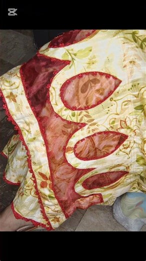 Latest and Beautiful Daman Design | #shorts #viral #fashion #trending #sewingtips