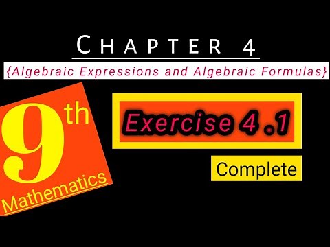 Class 9 Maths | Chapter 4 | Exercise 4.1 (complete)