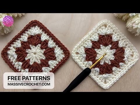Crochet a SUPER EASY & LOVELY Granny Square for Beginners