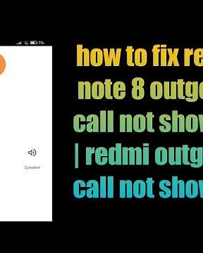 how to fix redmi note 8, 8 pro outgoing call not showing | redmi outgoing call not showing