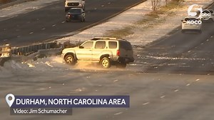 60K reactions · 50K shares | WOW!  The roads were fine on a highway in the Durham, North Carolina area, but ice caused some problems for drivers going over the interstate's bridges. : Jim Schumacher | KOCO 5 News | Facebook