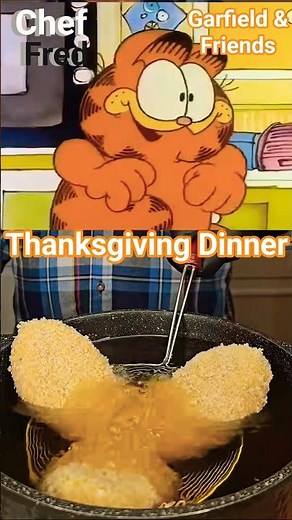 Garfield & Friends (1988) Thanksgiving Dinner (Credit By ‪@cookingWITHfred‬)
