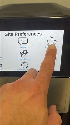 Flavia c600 edit options on display