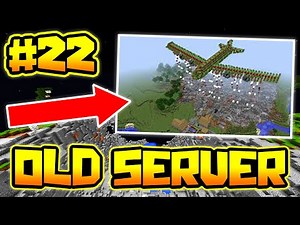 TNT BOMBER PLANE OVER SPAWN!! | OLDEST SERVER IN MINECRAFT #22