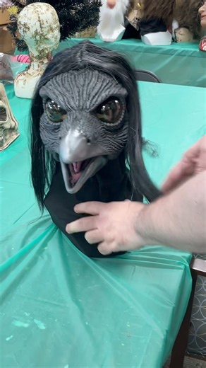 152K views · 1.7K reactions | @aaron_d_lewis_1973 is one busy sculptor and he’s great at it. Look at the new Crow mask. Coming soon….#crow mask #raven #superchucken #birdman #birdmask #birds #crowmask #zagonestudios #movingmouthmask | Zagone Studios, LLC | Facebook