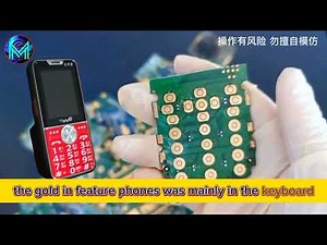Extracting Gold From Mobile IC Chips | Gold Recovery From Mobile Phone IC Chips