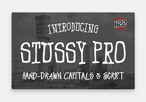 Stussy Pro, a Script Font by Kitch22 Foundry