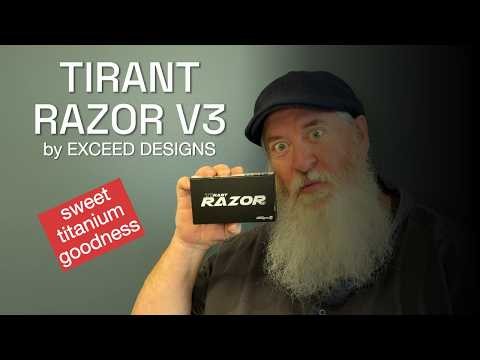 The Ultimate Titanium Flipper? Exceed Designs TiRant Razor V3 Review
