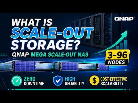 QNAP MEGA Scale-out NAS | 3–96 Nodes, Zero Downtime, and Cost-effective Scalability