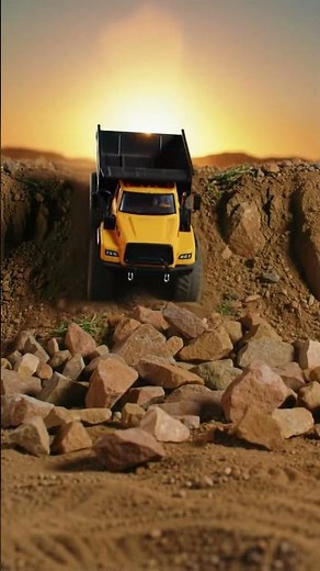 Epic RC Dump Truck Off-Road Adventure at Sunset! 🚧🏜️