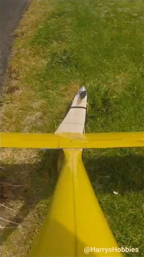RC Powered Glider 'Javelin' 900 Degree spin on landing... #RC #Clippedwing #Repaired #Fast #Tailwind