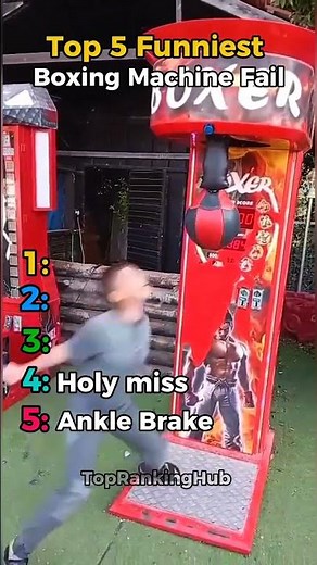 Top 5 Funniest Boxing Machine Fails🔥