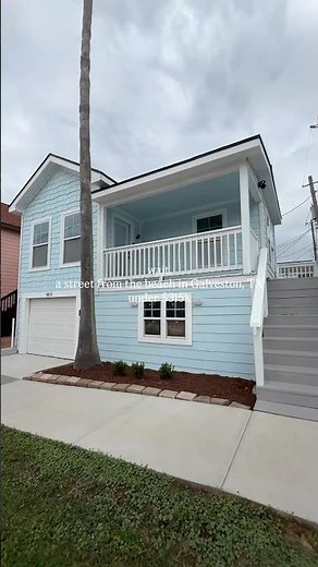 Galveston Beach Cottage One Block from the Beach | Fully Renovated