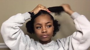 554K views · 5.1K reactions | Hi,How to make your two buns with natural hair? See this video, make new hair style! | Foxys hair | Facebook