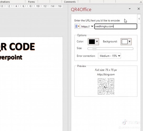 "TUTORIAL POERTPOINT " Buat QR Code di Powerpoint #powerpoint #belaja...