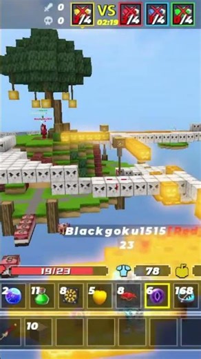 I met a hacker in blockman go bedwars