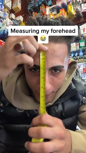 Measuring My Forehead Size 😭