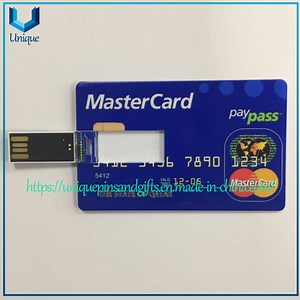 [Hot Item] 8GB 16GB 32GB Promotion Gift Business Card Bank Card, Plastic PVC USB Flash Drives with Full Printing