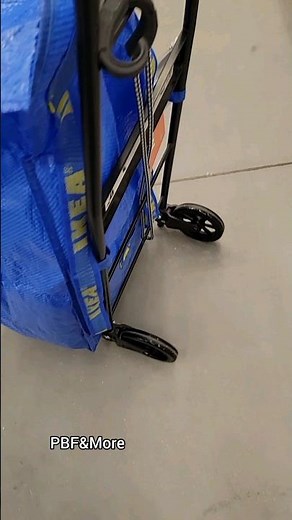 IKEA | RULLEBÖR / FRAKTA Hand cart with storage bag, black/blue