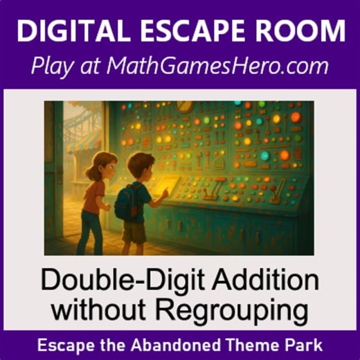 Double-Digit Addition without Regrouping | Digital Math Escape Room Game