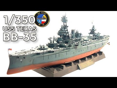 Trumpeter 1:350 Battleship USS Texas / Full Build Remastered