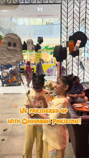 We’re thrilled to share that our piñatas made delicious appearance at Cinnabon Pakistan Halloween💙💥