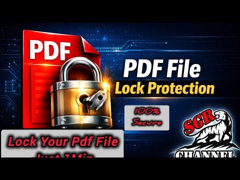 How to protect Pdf with lock, Lock your pdf file document with password
