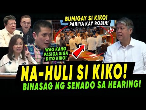 ACTUAL FULL VIDEO NAKORNER si KIKO sa SENADO BUMIGAY sa EBDENSYA ni LEGARDA ROBIN MARCOLETA CAYETANO