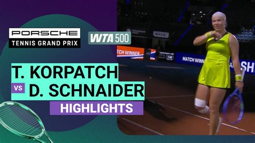Tamara Korpatsch vs Diana Shnaider - Highlight | WTA 500: Porsche Tennis Grand Prix 2026