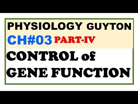 Chp#3(Part-IV) Guyton Physio | Gene Regulation | Control of Gene Function | Gene Expression