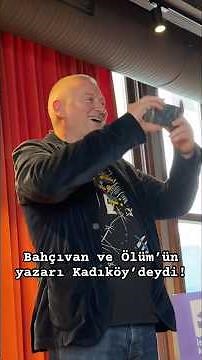 Gospodinov, the author of The Gardener and Death, was in Kadıköy! ♥️